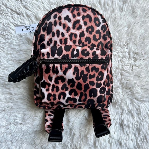 Dani Mini Backpack Circus by Sam Edelman Leopard Print NWT - Picture 2 of 13